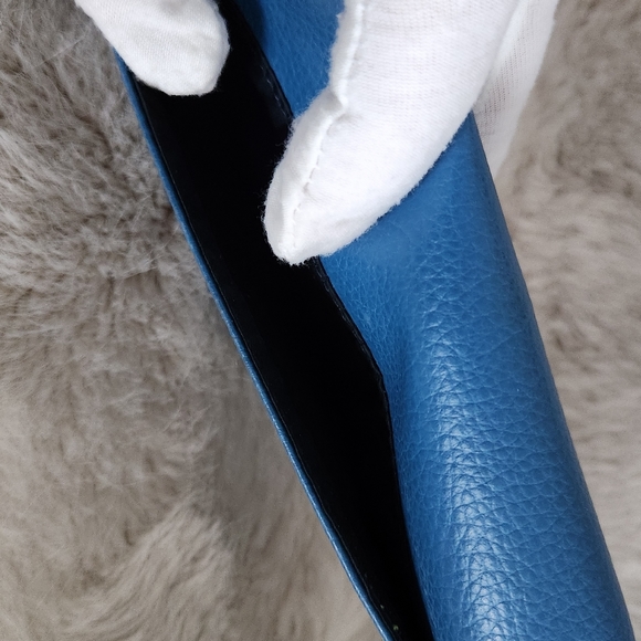 NWT TOMMY HILFIGER Preppy "Butterfly Clutch" Wallet Blue & Green - Picture 6 of 15